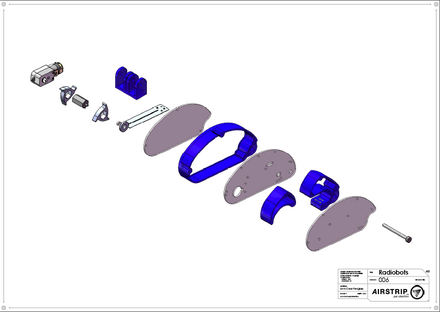 Radiobots structural exploded view